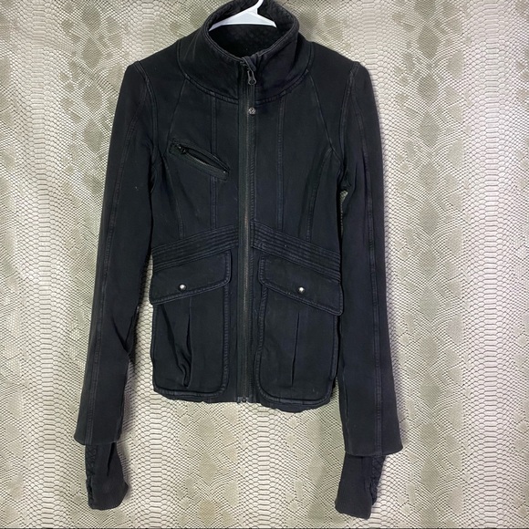 Lululemon Bloc super long zip up sweater with thumb holes 4FOR125 - Picture 1 of 8